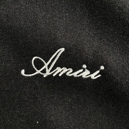 Campera Amiri Bones Bomber Negra Azul