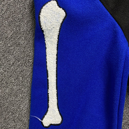 Campera Amiri Bones Bomber Negra Azul