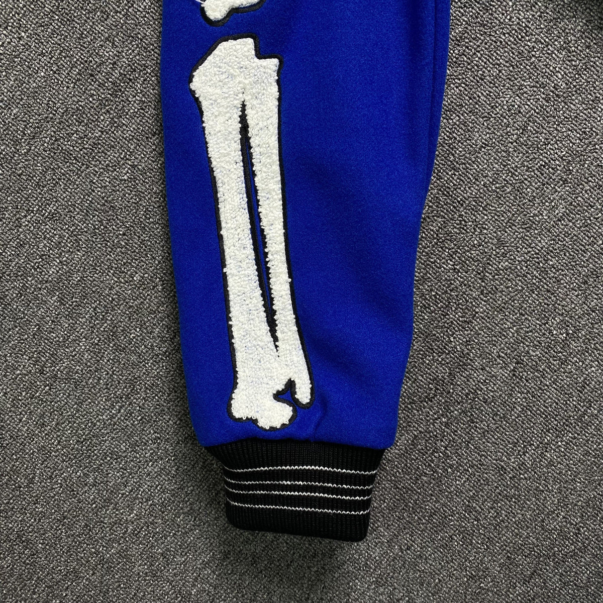 Campera Amiri Bones Bomber Negra Azul