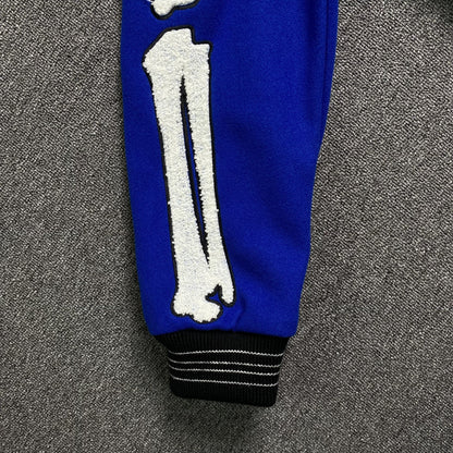 Campera Amiri Bones Bomber Negra Azul
