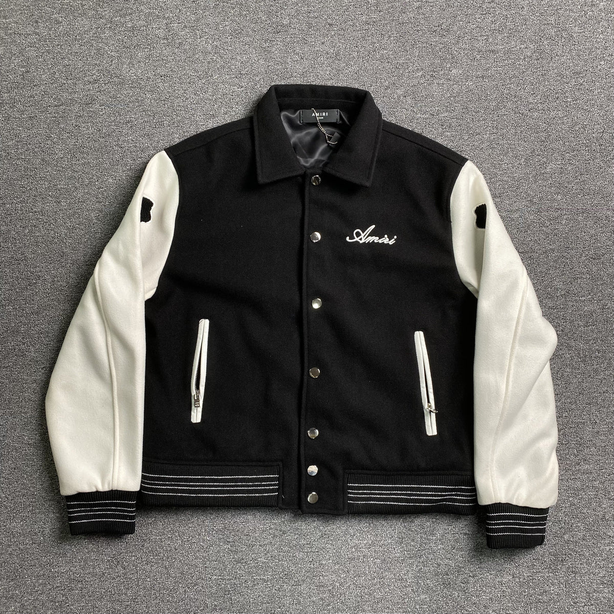 Campera Amiri Bones Bomber Negra