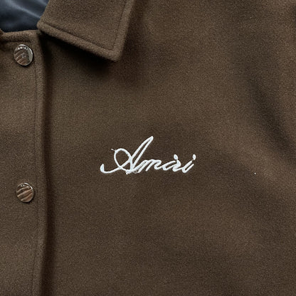 Campera Amiri Bones Bomber Marron
