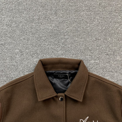 Campera Amiri Bones Bomber Marron