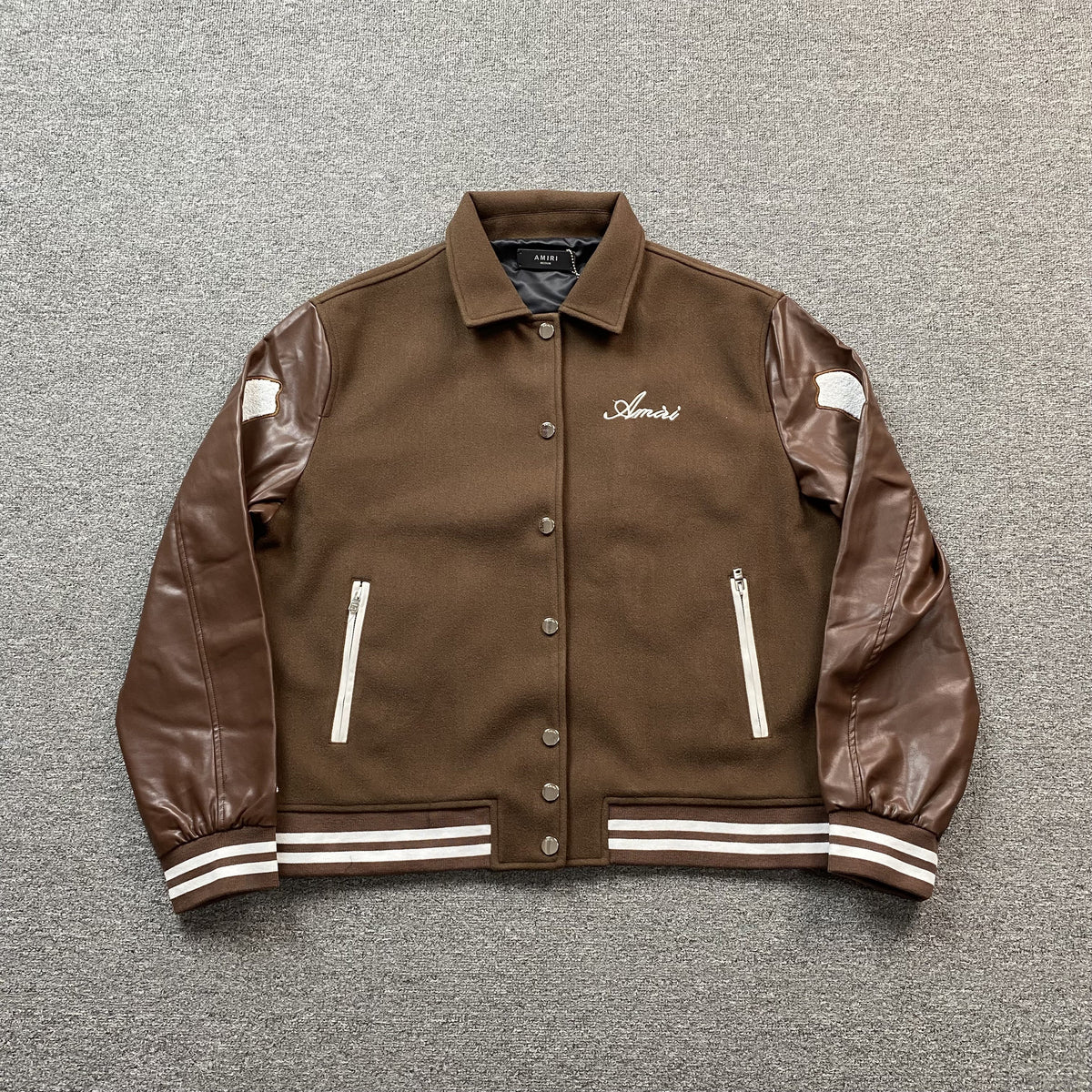 Campera Amiri Bones Bomber Marron