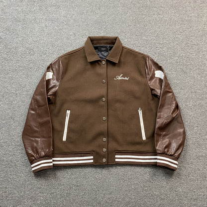 Campera Amiri Bones Bomber Marron