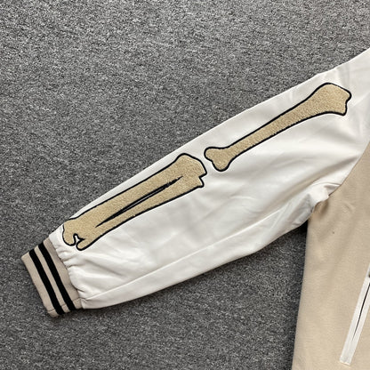 Campera Amiri Bones Bomber Neutral Beige
