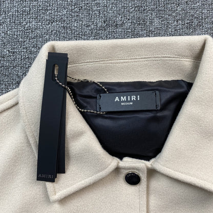 Campera Amiri Bones Bomber Neutral Beige