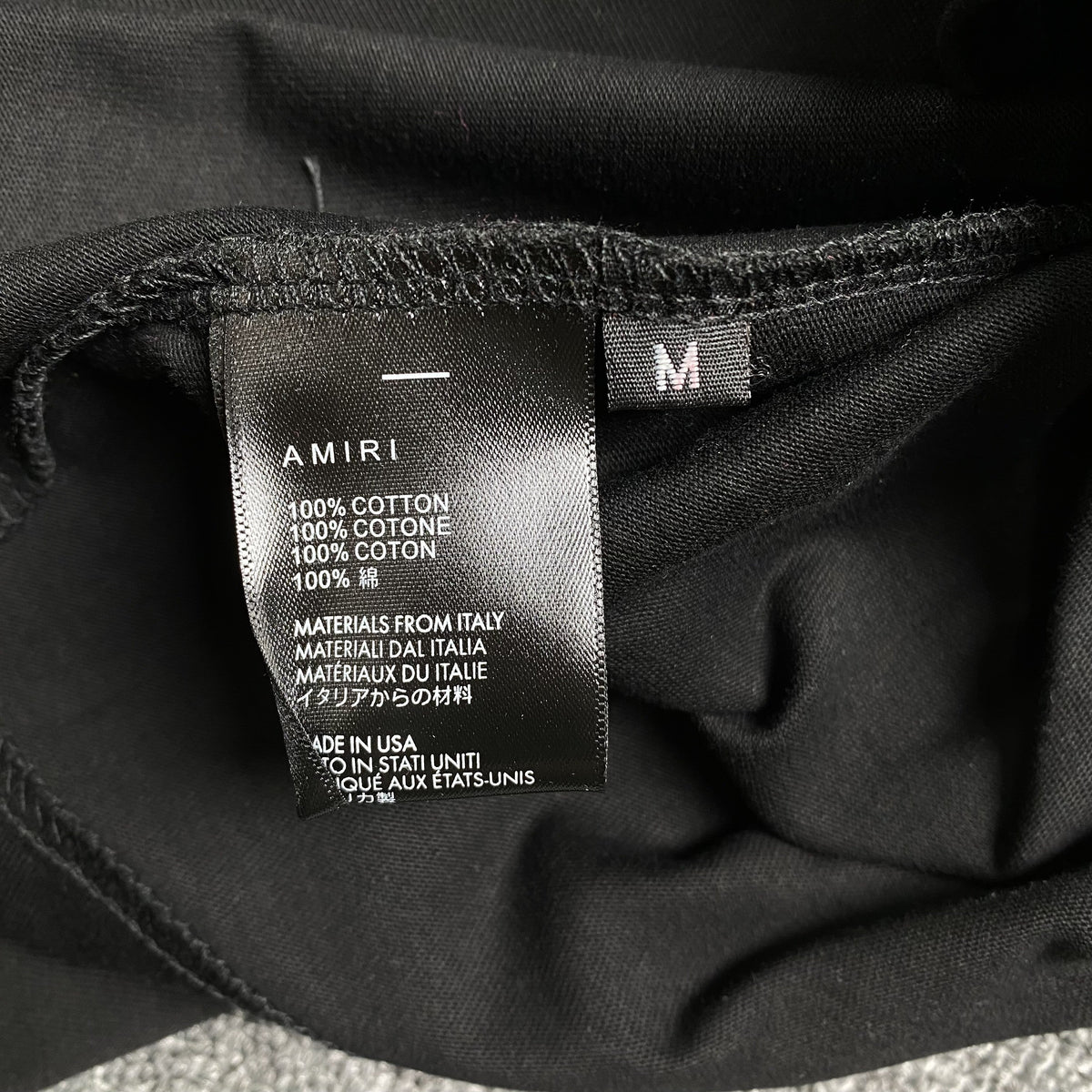 Remera Amiri Bones Negra