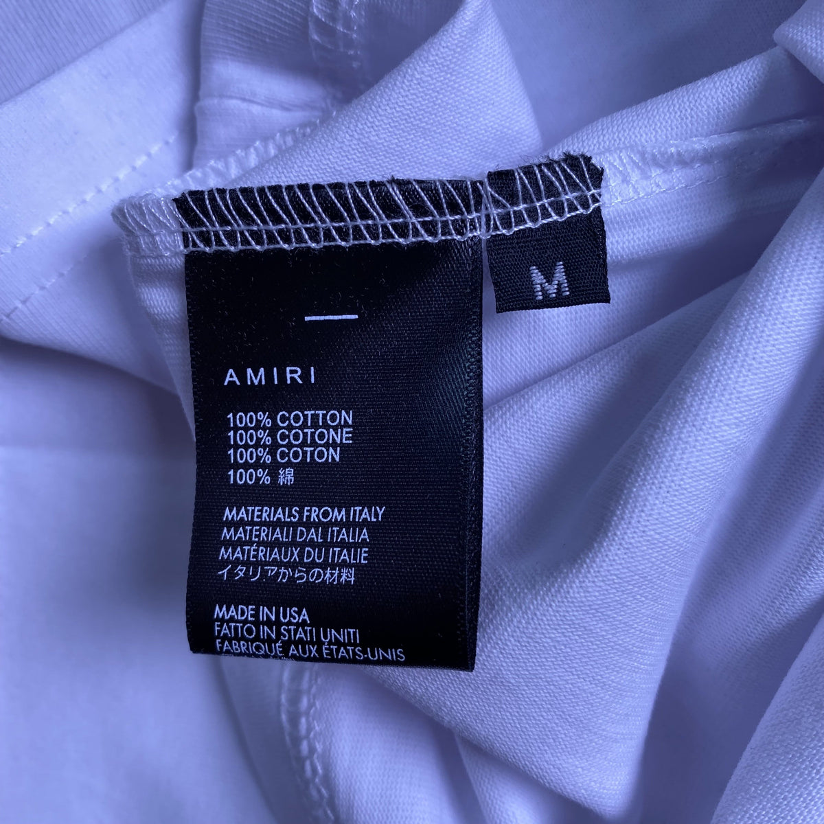Remera Amiri Bones Blanca