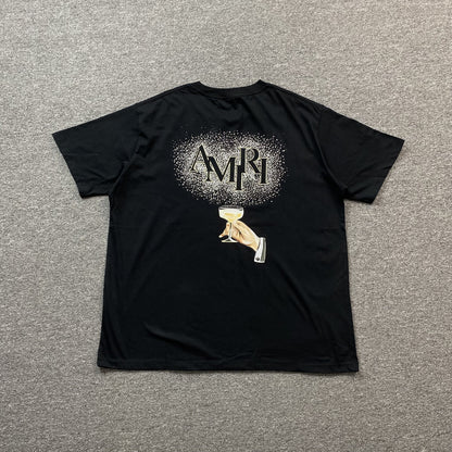 Remera Amiri Champagne Cristal Negra