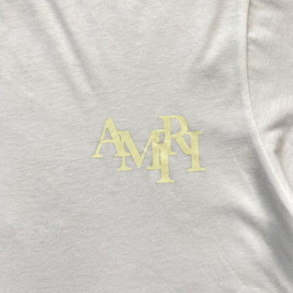 Remera Amiri Champagne Cristal Blanca