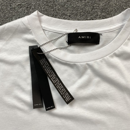 Remera Amiri Champagne Cristal Blanca