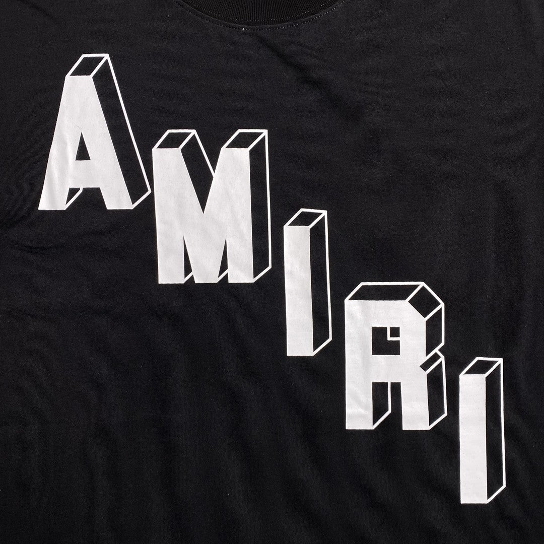 Remera Amiri Collegiate Negra