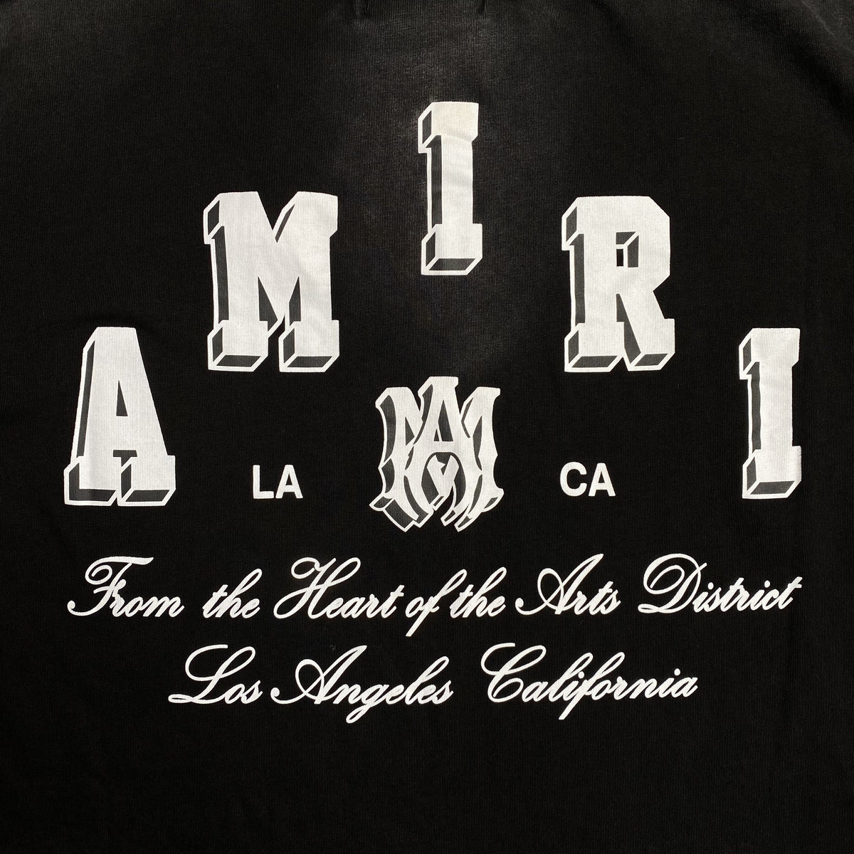 Remera Amiri Collegiate Negra