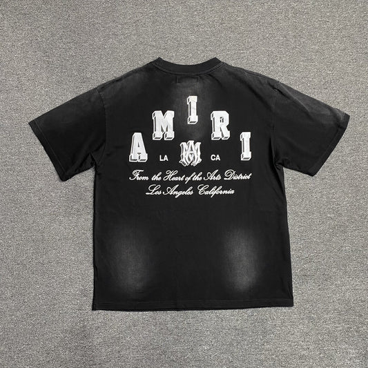 Remera Amiri Collegiate Negra