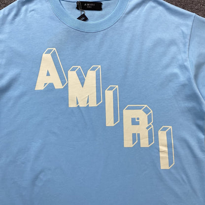 Remera Amiri Collegiate Azul Celeste