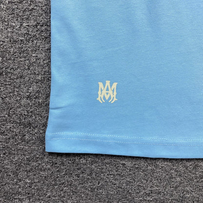 Remera Amiri Collegiate Azul Celeste