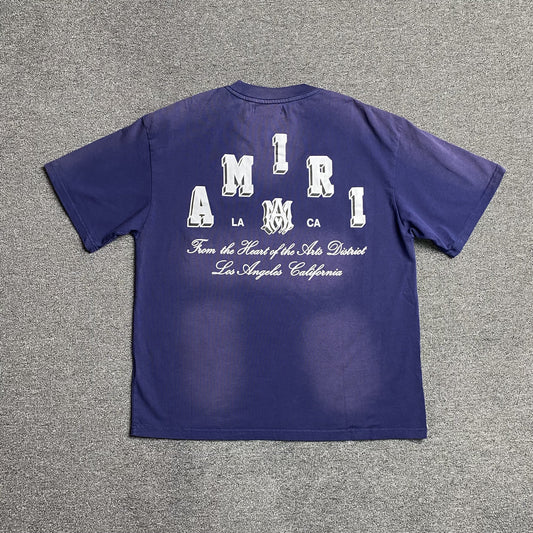 Remera Amiri Collegiate Azul