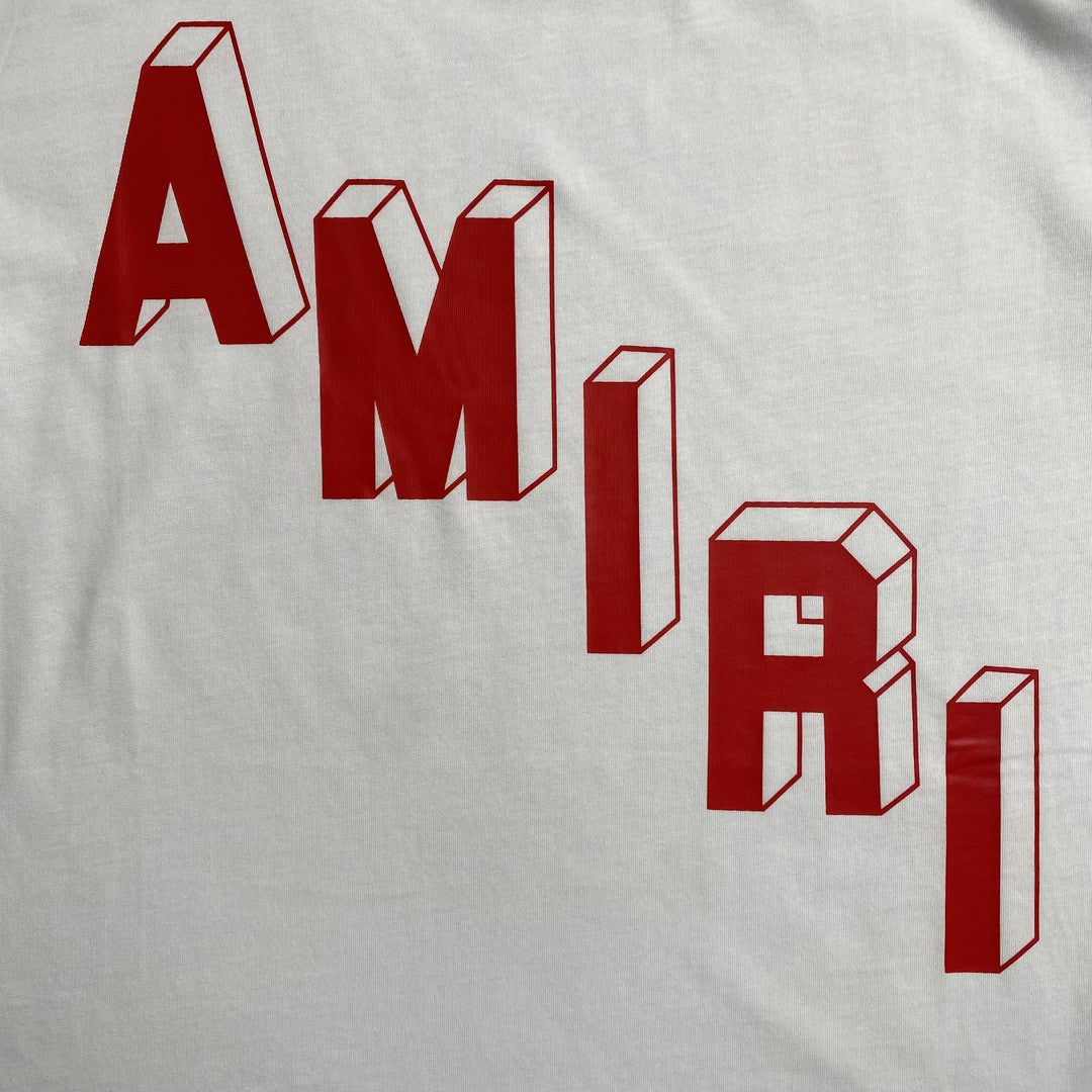 Remera Amiri Collegiate Blanca