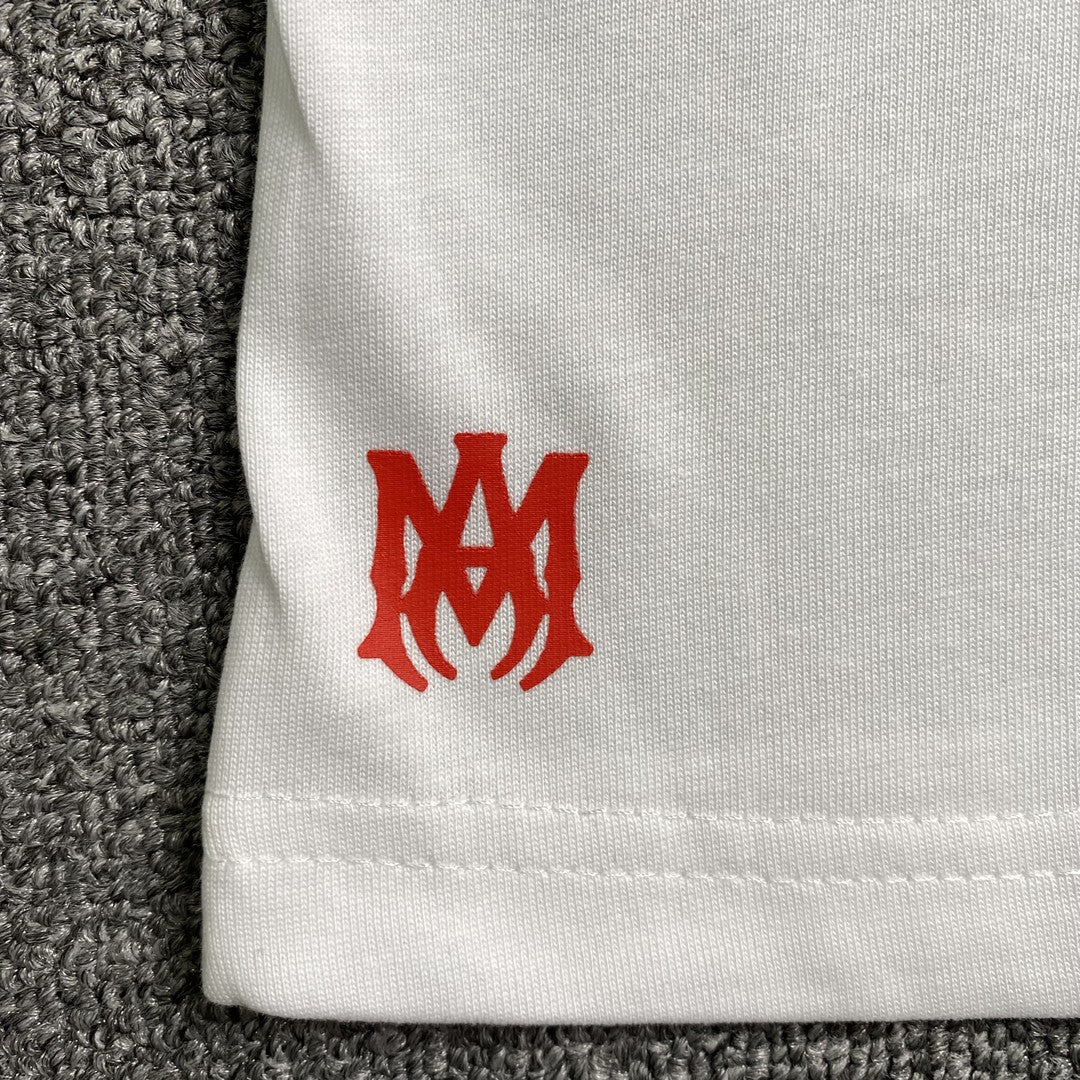Remera Amiri Collegiate Blanca