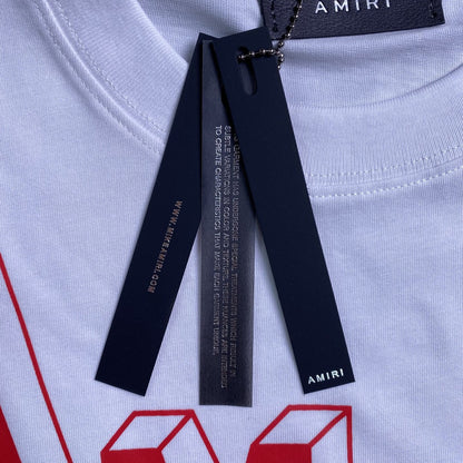Remera Amiri Collegiate Blanca