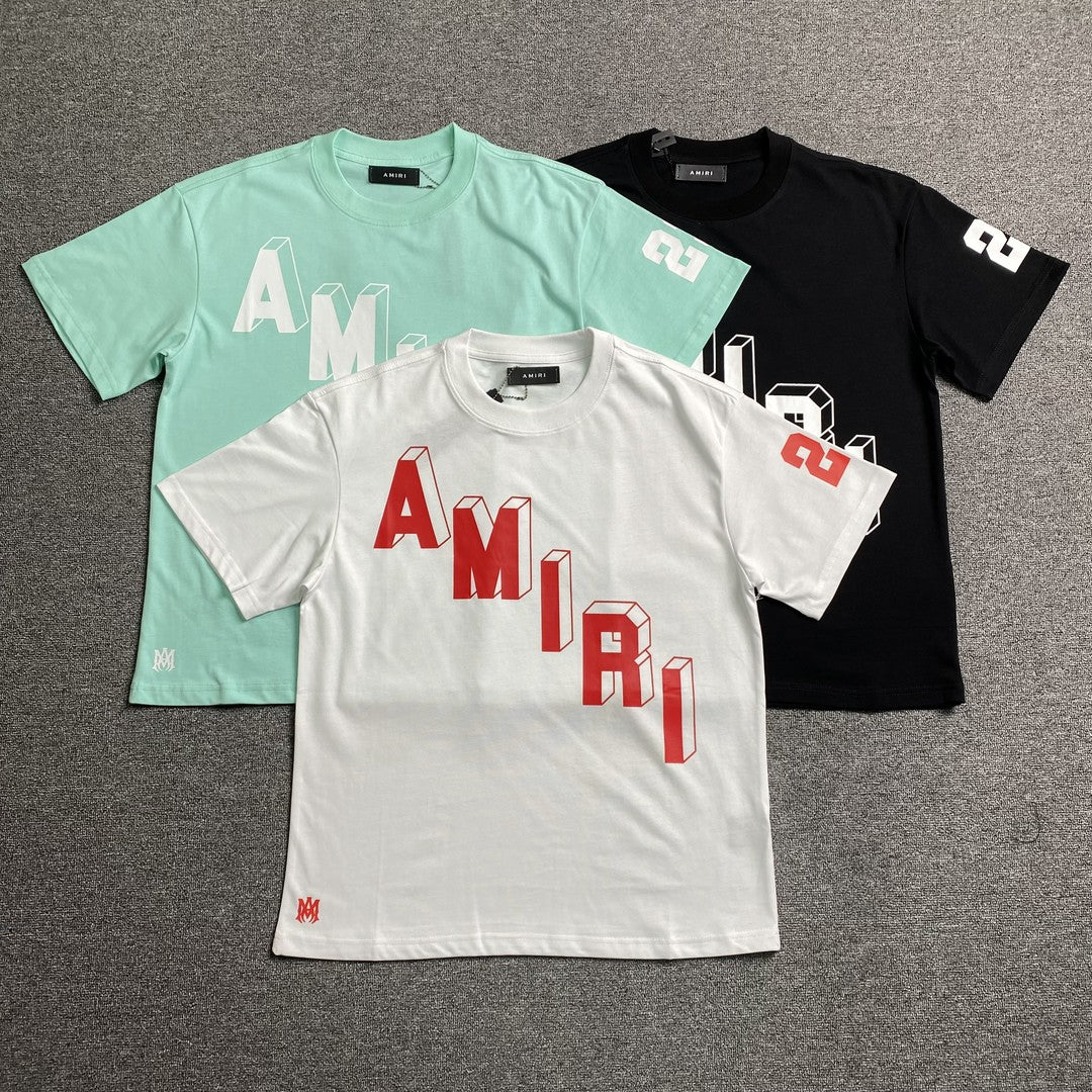 Remera Amiri Collegiate Blanca