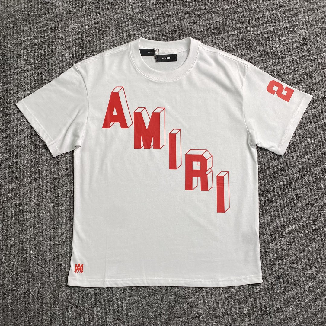 Remera Amiri Collegiate Blanca