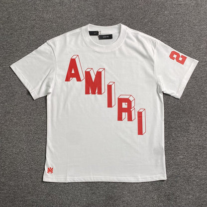 Remera Amiri Collegiate Blanca