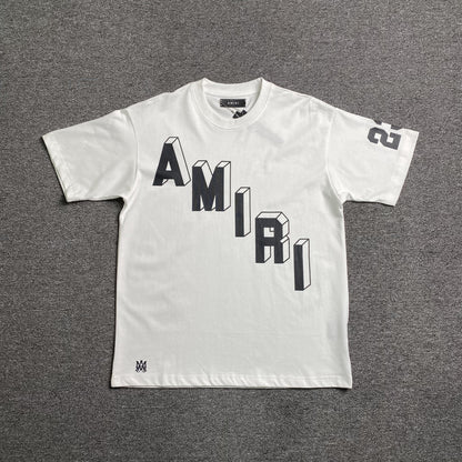 Remera Amiri Collegiate Blanca