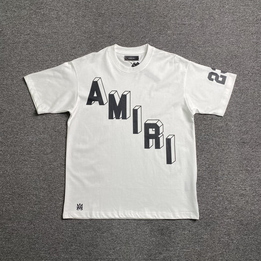 Remera Amiri Collegiate Blanca