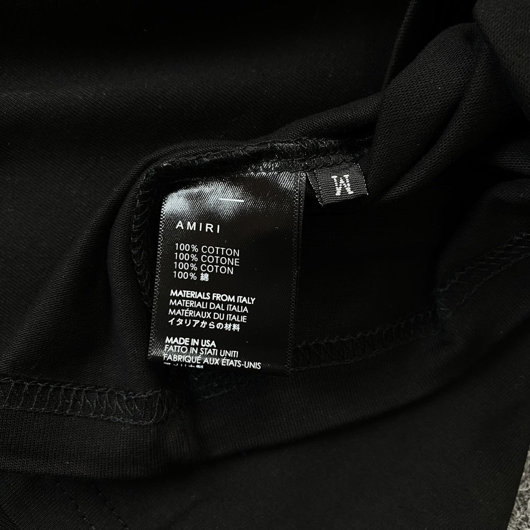 Remera Amiri Core Logo Negra