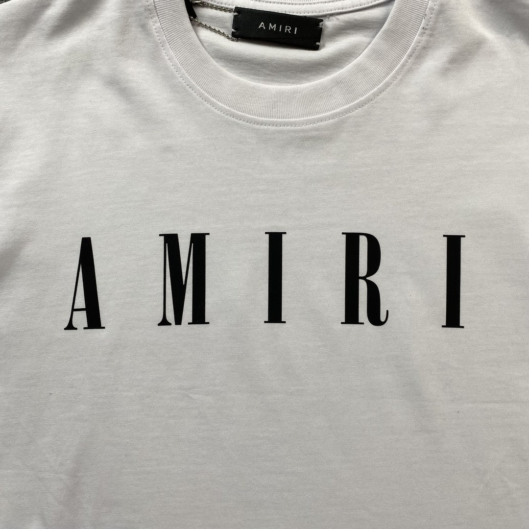 Remera Amiri Core Logo Blanca
