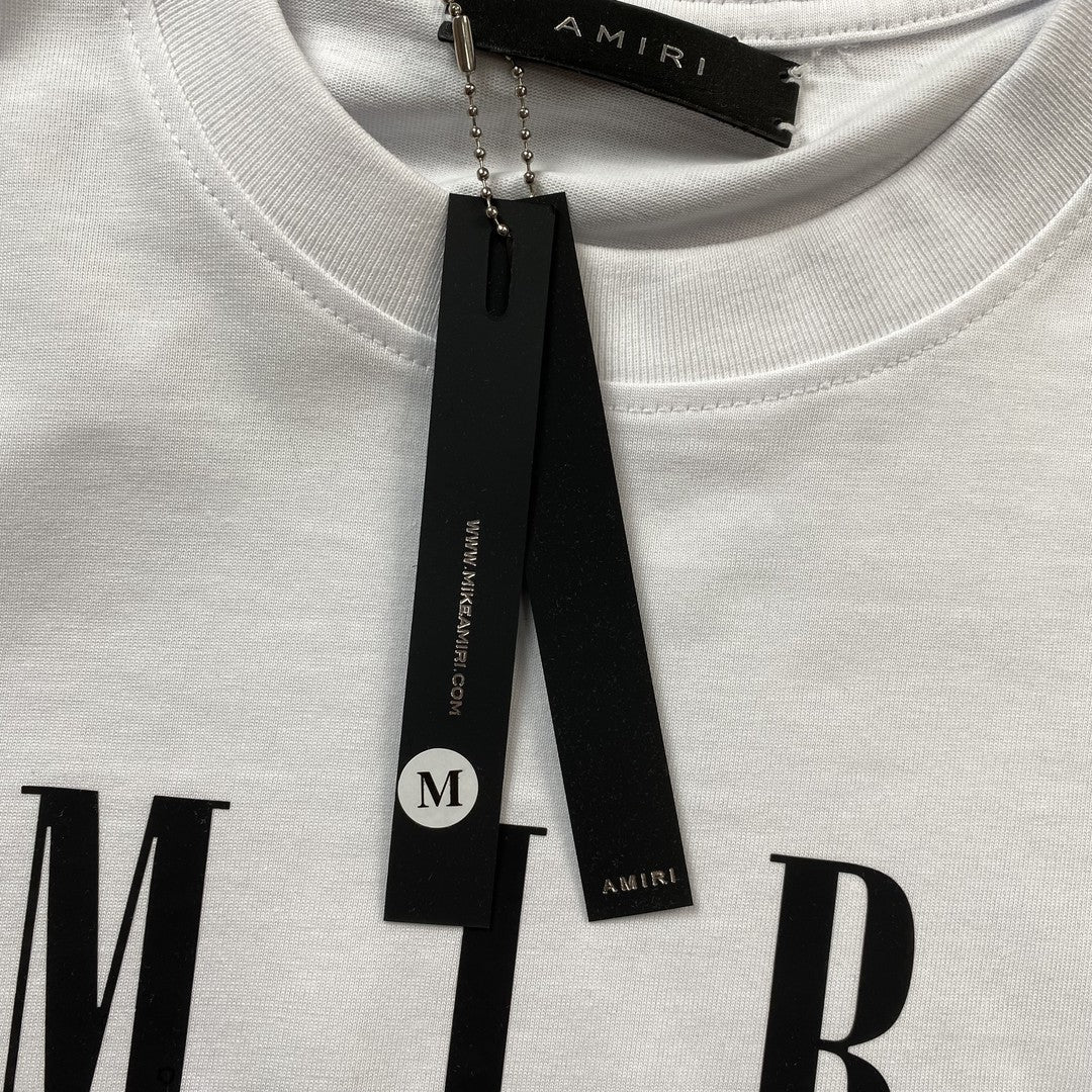 Remera Amiri Core Logo Blanca