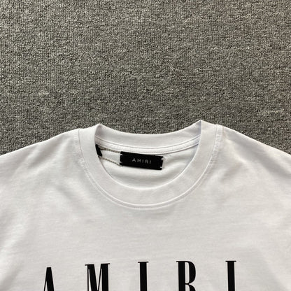 Remera Amiri Core Logo Blanca