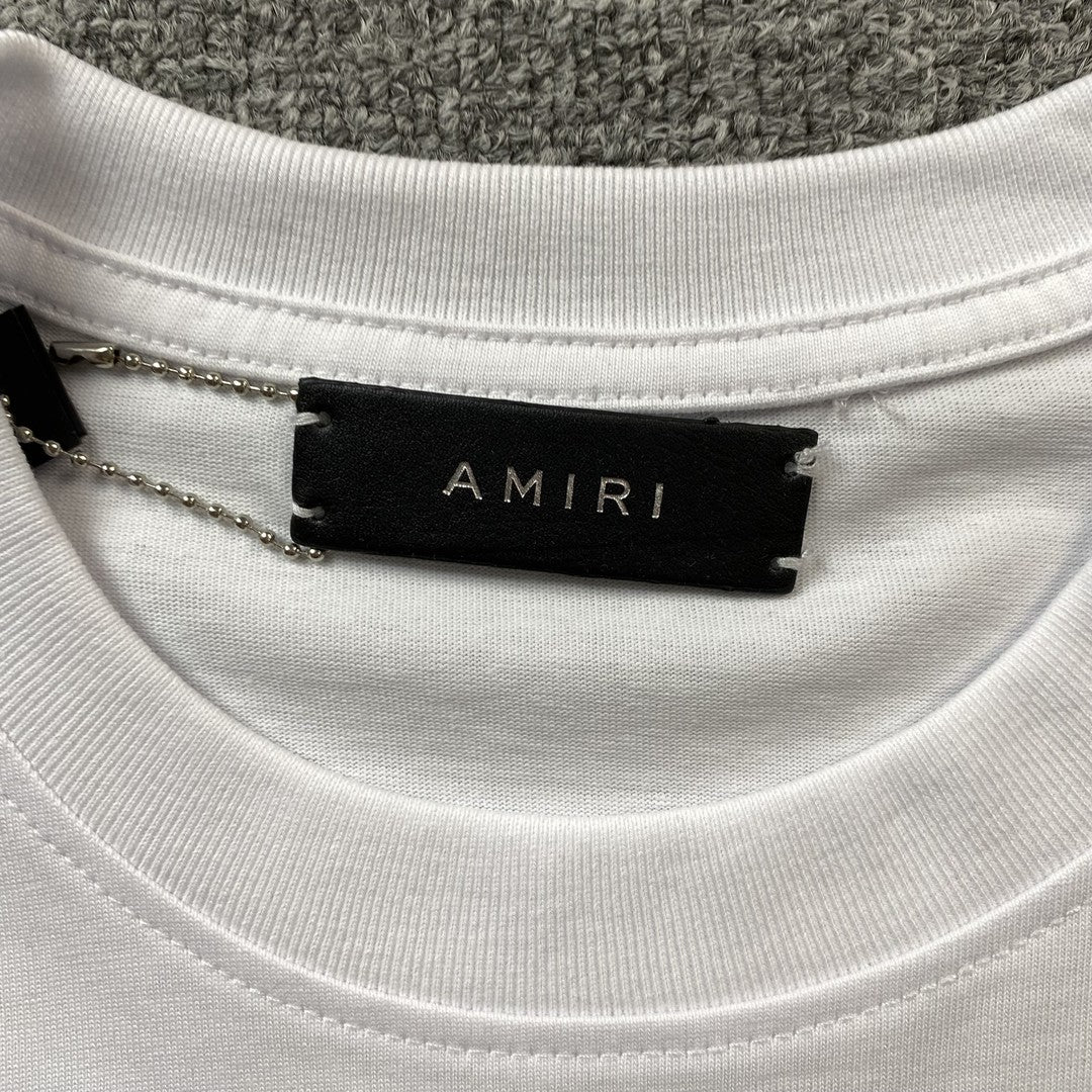 Remera Amiri Core Logo Blanca