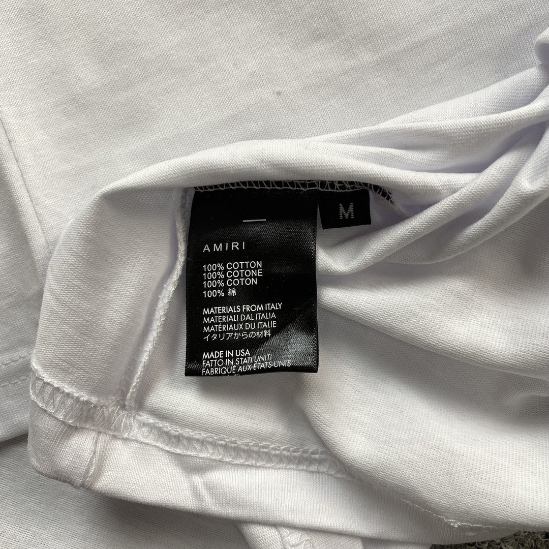 Remera Amiri Core Logo Blanca