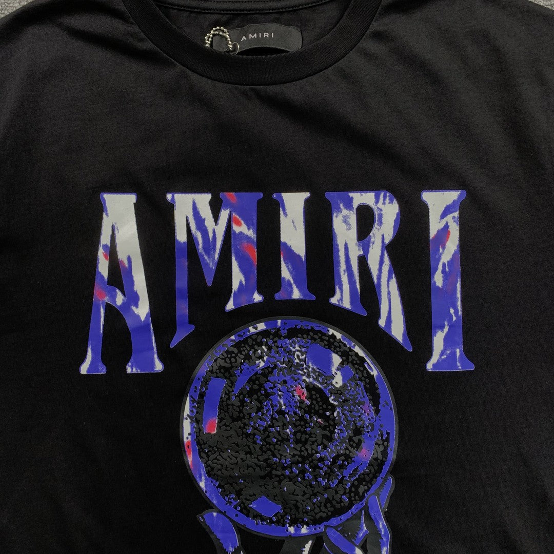 Remera Amiri Crystal Ball Negra