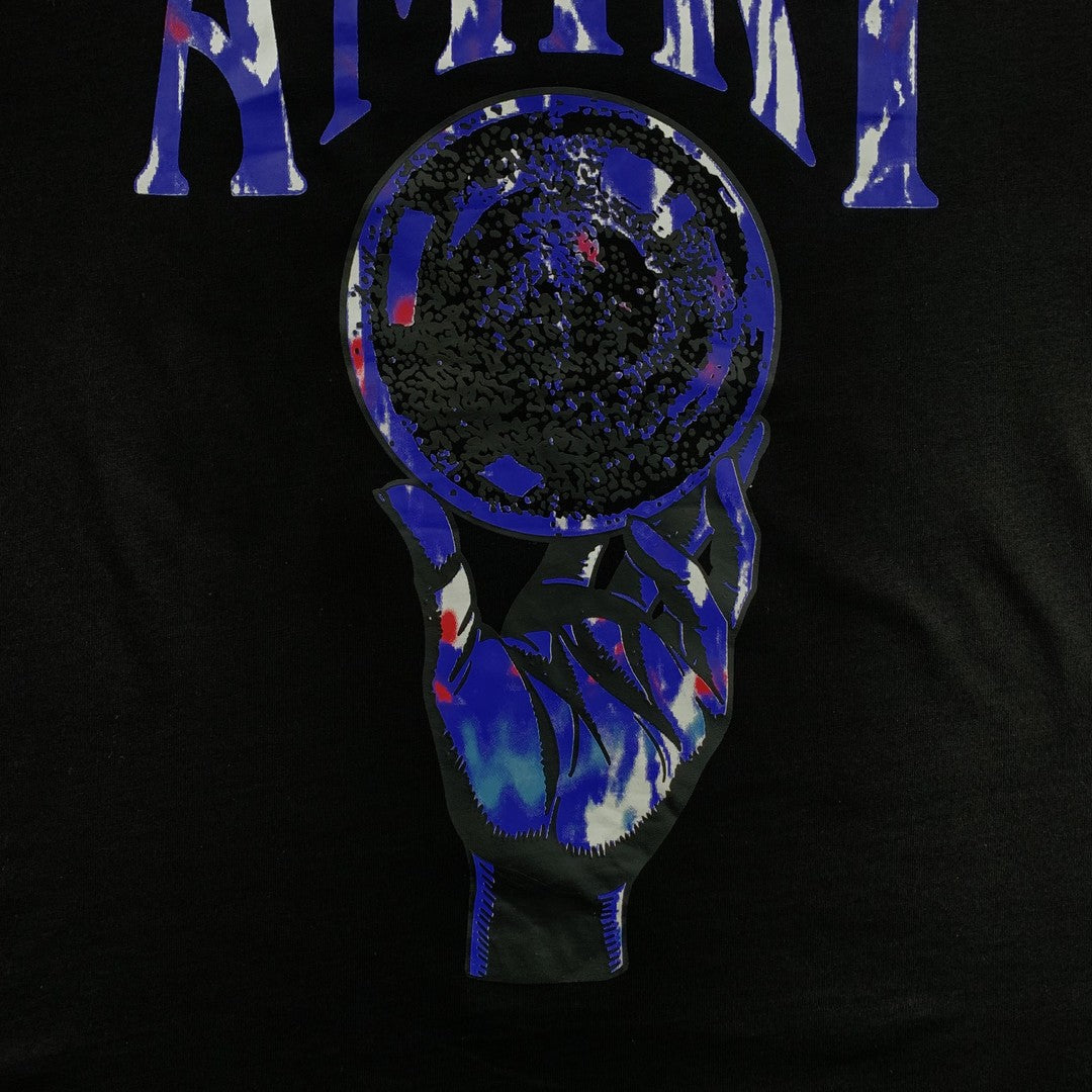 Remera Amiri Crystal Ball Negra