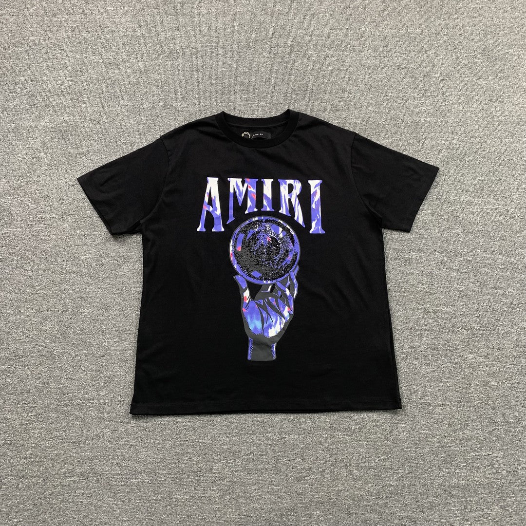 Remera Amiri Crystal Ball Negra