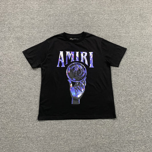 Remera Amiri Crystal Ball Negra