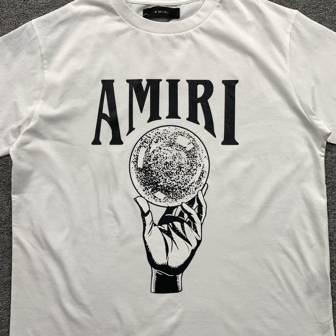 Remera Amiri Crystal Ball Blanca