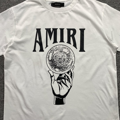 Remera Amiri Crystal Ball Blanca