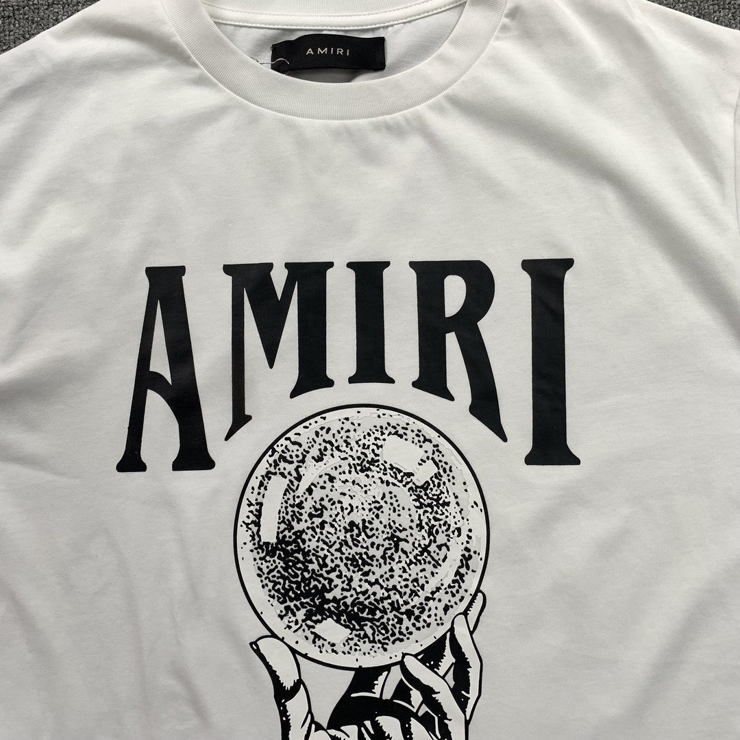 Remera Amiri Crystal Ball Blanca