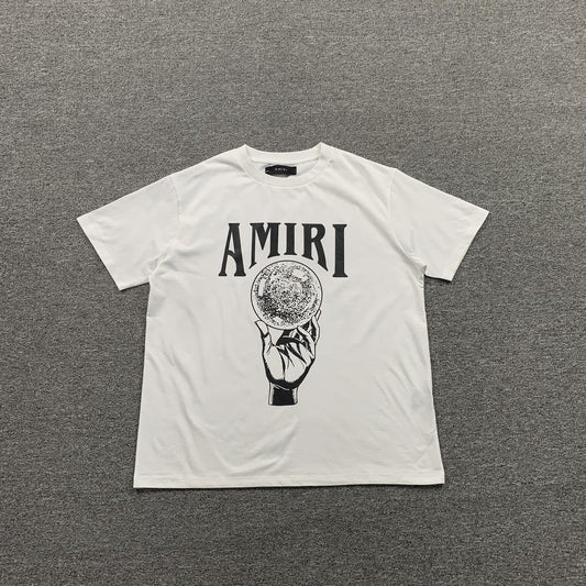 Remera Amiri Crystal Ball Blanca