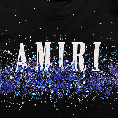 Remera Amiri Crystal Core Logo Negra