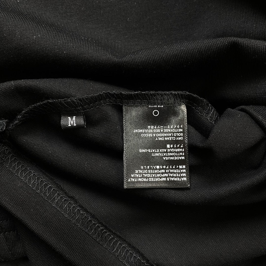 Remera Amiri Crystal Core Logo Negra