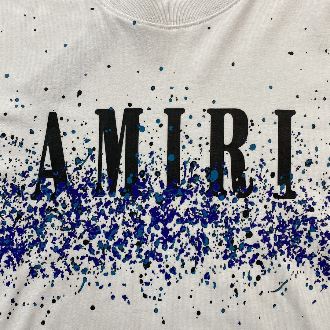 Remera Amiri Crystal Core Logo Blanca