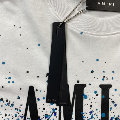 Remera Amiri Crystal Core Logo Blanca