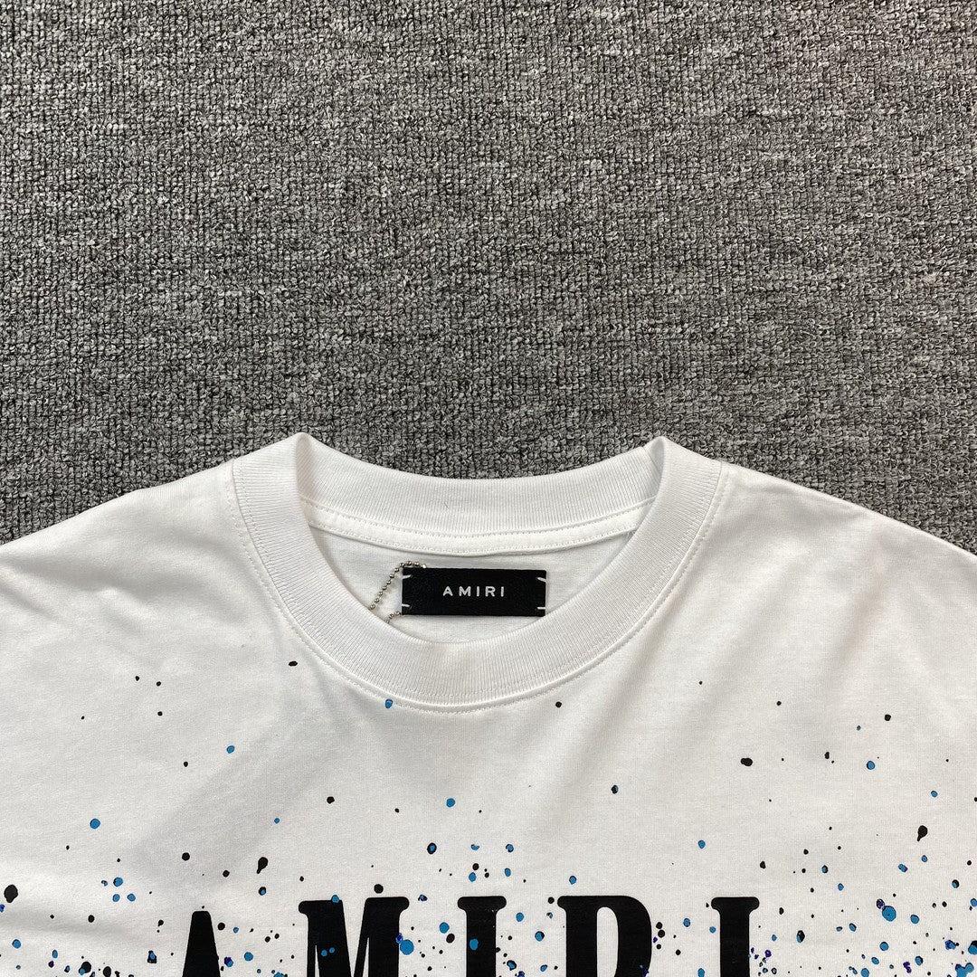 Remera Amiri Crystal Core Logo Blanca