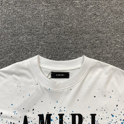 Remera Amiri Crystal Core Logo Blanca